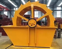 黄色い2000mmの幅の車輪のバケツの砂の洗濯機80 - 1000t/H電気モーター