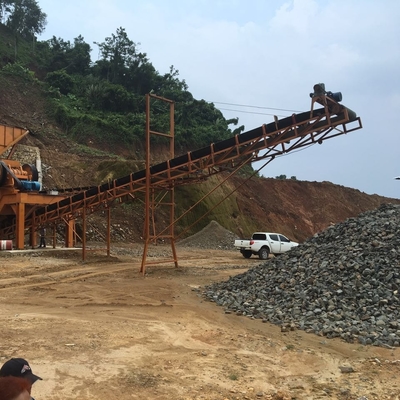 Heavy Duty Carbon Steel Conveyor Belt Equipment , Mining Conveyor System